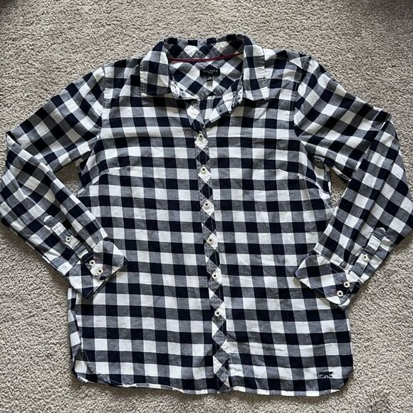 Talbots Petite Buffalo Plaid Flannel Button down Top! - Picture 11 of 13